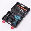 Taladro Atornillador Eléctrico de Litio de Alta Potencia de Doble Propósito 12V Set de Taladro Eléctrico Recargable Venta Caliente Transfronteriza