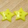 Botones de Estrella Coloridos para Camisas de Niños, Botones de Dos Agujeros, Botones Hechos a Mano para DIY, Botones de Resina de Dos Agujeros, Botones de Estrella Creativos