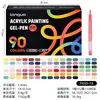 Fruta Azul Multicolor Acrílico Pintura Diario Plumas Gran Capacidad Tinta Mejorada Graffiti Diario Pincel Universal Set de Colores