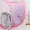 Taobao novo fornecimento em estoque cesta de lavanderia dobrável média cesta de armazenamento cor sólida cesta de roupas respirável atacado em estoque