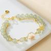 Pulsera de Imitación Jade Hetian para Niñas Pulsera de Garra de Gato de Lujo Ligero Pulsera Tamaño Elástico Regalo de Cumpleaños para Novia