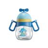 Novo copo de água de plástico infantil de dupla finalidade copo com canudo para bebê copo de beber com alça de desenho animado chaleira com alça para jardim de infância