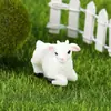 Nueva decoración de musgo de cordero artificial para micro paisajismo Decoración de casa con molino de viento, manualidades de resina
