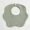 Toalla de saliva para bebé, clase A, babero de bebé de bolsillo para saliva de gasa de algodón grueso de 6 capas, color sólido, babero de 360 grados