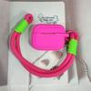 Dopamina contraste cor cordão airpods capa protetora Apple listrado fone de ouvido de silicone resistente a gotas capa airpods aplicável
