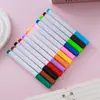 Set de 12 Marcadores para Pizarra Blanca en Bolsa Opp, Marcadores Escolares de Colores a Base de Agua, Marcadores de Graffiti Borrables para Niños al por Mayor