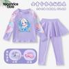 Traje de baño infantil Princess Elsa Niñas Traje de baño de dos piezas Niñas 2025 Nuevo Tallas Pequeñas y Medianas Niños Pantalones de Manga Larga Protección Solar