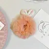 Diadema de Peluche Super Hada Orejas de Conejo Banda Elástica para Cola de Caballo de Niña Cuerda para el Cabello Peluda Suave Linda Diadema Diadema