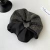 Anel de cabelo avançado de cetim com strass para intestino grosso 2024 Novos acessórios para cabelo Headline Faixa de borracha elástica alta Corda de cabelo durável Headwear