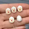 Raíz de asta blanca de alta porcelana pay tres vías estrellas zaki cuentas sueltas pintadas a mano accesorios de juego de texto Pulsera de cuentas DIY lote
