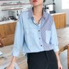 Novas Camisas Jeans de Primavera e Outono para Mulheres, Camisas de Manga Longa, Fornecimento Direto Atacado de Fábrica, Camisas Jeans Largas Inspiradas em Design