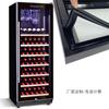 Gabinete pequeño para cerveza y bebidas de plástico de calidad de fábrica, puerta de vidrio hueco, patrón de serigrafía, PVC