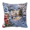Feliz Navidad Feliz Navidad terciopelo piel de durazno encriptado decoración para el hogar cojín de sofá almohada ZT402