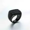 Accesorios para explosivos transfronterizos acero inoxidable 316 moda europea y americana anillo cruzado anillo hombres punk acero de titanio palabra