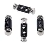 Hebilla cilíndrica de metal de doble agujero para cordón elástico, hebilla de resorte con ajuste elástico T5273