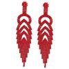 Navidad Viernes Negro Más Vendidos Pendientes de Árbol de Navidad Rojos con Borlas Largas para Mujer, Versátiles, Elegantes, Exquisitos, Pendientes y Accesorios para Orejas Versátiles