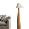Lámpara de pie de madera maciza en estilo retro japonés wabi-sabi para sala de té, sala de estar, dormitorio, lámpara de noche, estilo madera natural, lámpara de mesa creativa para estudio