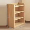 Estantería de almacenamiento de madera maciza para sala de estar, estantería infantil integrada simple, estantería de varios niveles para el hogar para dormitorio y jardín de infantes, modelo nuevo
