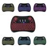 Teclado Mini Inalámbrico 2.4g con Retroiluminación Colorida Bilingüe Inglés-Ruso Miniteclado i8 Teclado Portátil Multilingüe