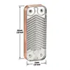 Trocador de Calor de Placas Soldadas Aço Inoxidável Resfriador de Óleo Lubrificante Radiador Chiller Trocador de Calor de Gases de Combustão