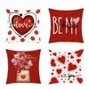 Amazon Série Amor Dia dos Namorados Capas de Almofada para Sala de Estar Sofá Decoração de Feriado Capas de Almofada Estampadas Transfronteiriça
