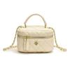 Bolso Caja Bordado Romboidal Transfronterizo Bolso de Hombro con Cadena para Mujer Novedad Primavera 2025