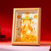 Marco de Fotos con Talismán de Bendición del Patriarca Taoísta, Adorno de Prosperidad para Sala de Estar, Decoración de Mesa para Entrada, Recuerdo, Artículo de Regalo para Casa Nueva