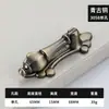 Tirador de Cajón Agujero Único Armario Chino para Ropa Mesita de Noche Manija de Puerta Anillo de Tirar Simple Dorado Bronce Antiguo