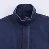 Jaqueta Casual Feminina Cor Sólida Lavada com Zíper Gola Alta Jeans Manga Longa Outono e Inverno Nova Transfronteiriça Europeia e Americana