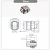 Eje Rotatorio Mini Amortiguación 360 Grados Bisagra Giratoria para Teléfono Móvil Instrumento Parada Libremente Arbitrariamente