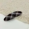 Grampo de Cabelo de Tecido Xadrez Simples Estilo Coreano Geométrico Grampo para Franja Xadrez Retrô Grampo BB Lateral Cartão de Cabelo para Fios Soltos Moda