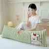 Linda almohada de dibujos animados hecha de terciopelo de leche de alta densidad, larga y especialmente diseñada para que las niñas duerman con ella, extraíble y lavable, adecuada para dormir de lado y abrazar las piernas