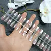 Nuevas Tiras de Uñas Postizas de Alta Venta, Uñas Postizas Coloridas Ojo de Gato Usables, Uñas Postizas Degradadas, Uñas Postizas Usables