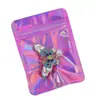 Bolsa con cierre hermético láser a color Bolsa de almacenamiento para aretes de joyería bolsa mágica de color translúcido bolsa de hueso Yin y Yang bolsa arcoíris