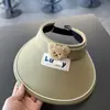 Nuevo sombrero de verano para niños moda Sombrero de sol de ala vacía lindo sombrero de sol exterior para exteriores sombrero de sol plegable a prueba de sol para bebé