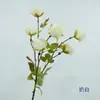 Arreglo Floral Artificial de Alta Gama Realista con 6 Rosas Elsa de una Sola Flor para Decoración Floral de Sala de Estar