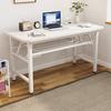 Mesa Dobrável para Computador Doméstico Mesa Longa Mesa de Jantar Simples Mesa de Feira Mesa de Estudo para Estudante Mesa Retangular para Treinamento