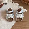 Sandalias de Perlas para Niñas Super Hada 2026 Verano Nuevos Zapatos de Princesa con Suela Suave Sandalias de Playa de Moda con Pedrería para Niñas Pequeñas
