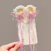 Gota de Agua Dulce Rosa Lazo para el Cabello Cola de Caballo Scrunchie Accesorio de Moda para el Cabello Nuevo Lazo de Cinta Estilo Fresco Adorno para el Cabello