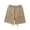 Novos Shorts Esportivos Americanos FOG Line ESS Cor Sólida Soltos Calças de Marca Tendência Shorts Casuais para Casal Tendência