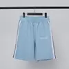 Shorts Esportivos Casuais Tendência Palm Angels Casal Palm Masculino e Feminino Reto Elástico High Street Calça de Cinco Pontos