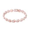 Longhe Nueva Moda Transfronteriza Europea y Americana Pulsera Magnética Desmontable Aleación con Incrustaciones de Diamantes Corazón en Forma de Melocotón Corazón de Melocotón Pulsera para Pareja