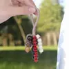 Sino Pendurado Natural Feito à Mão com Casca de Fruta, Sino de Vento Artesanal Estilo Chinês, Sino Pendurado para Cura Sonora, Pingente de Fruta de Planta, Decoração Pendurada para Mochila e Carro