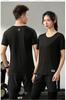 Gypsophila alta calidad secado rápido cuello redondo camiseta personalizada secado rápido overol estampado manga corta verano negro diy ropa de trabajo