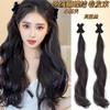 Tienda de agitar caliente nuevo trenza doble cola de caballo lazo de terciopelo pinza para el pelo rodillo mechón de pelo volumen de cabello en stock una generación de cabello