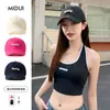 Boné de Baseball Bordado com Letras Feminino para Primavera e Verão, Chapéu com Proteção Solar para Passeios, Boné Versátil Casual sem Top Macio