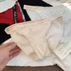 Outono e Inverno Algodão Bolinhas Confortável Renda de Algodão Costura Roupa Íntima para Meninas, Amiga da Pele Sensação Nude, Cobertura do Quadril Triângulo Menina Desejo Puro