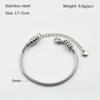 Metal acero inoxidable impermeable no se decolora joyería para hombre y mujer cadena de hueso de serpiente para llevar Pan DIY accesorios casuales pulsera