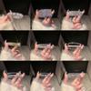 Pulsera de Circonita Perla Diseño de Nicho Brazalete Apilable de Pedrería Estilo Frío Moda Versátil Temperamento Sentido Avanzado Joyería de Mano