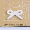 Lazo de Puntos de Colores Dibujo Animado Hecho a Mano Accesorios de Joyería DIY Paquete de Materiales para Pasador de Resina de Pegamento Crema